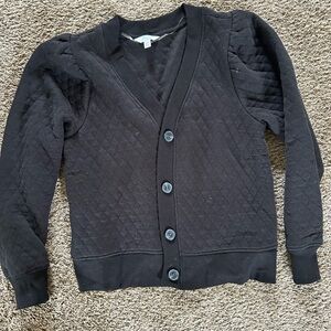 Time and Tru Black Knit Cardigan